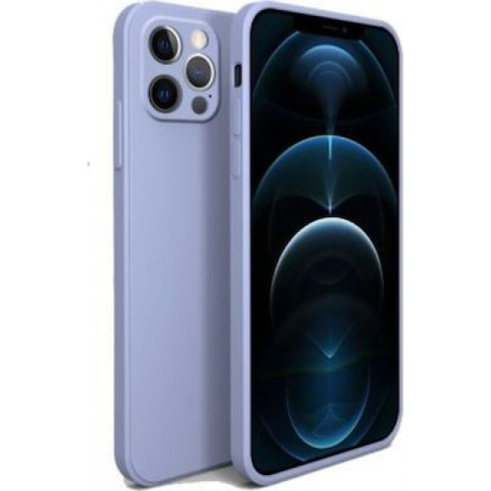 Bodycell Square Liquid Silicon Case iPhone 12 Pro Max Light Blue