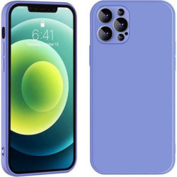 Bodycell Square Liquid Silicon Case iPhone 12 Pro Max Light Blue