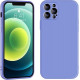 Bodycell Square Liquid Silicon Case iPhone 12 Pro Max Light Blue