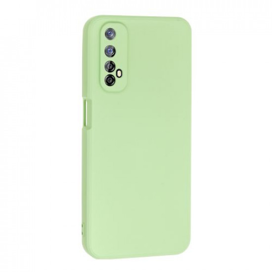 Bodycell Square Liquid Silicon Case Realme 7 4G Light Green