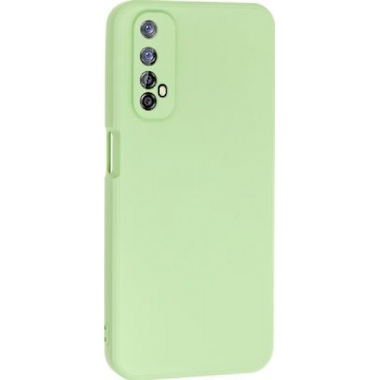 Bodycell Square Liquid Silicon Case Realme 7 4G Light Green