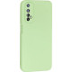 Bodycell Square Liquid Silicon Case Realme 7 4G Light Green