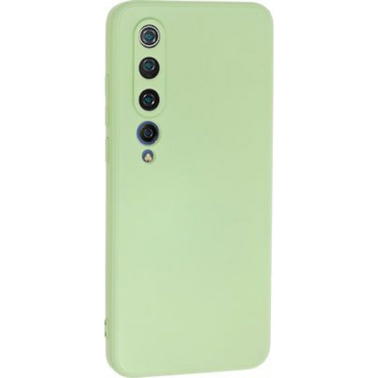 Bodycell Square Liquid Silicon Case Xiaomi Mi 10 5G Light Green