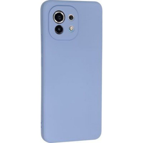 Bodycell Square Liquid Silicon Case Xiaomi Mi 11 Light Blue