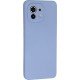 Bodycell Square Liquid Silicon Case Xiaomi Mi 11 Light Blue