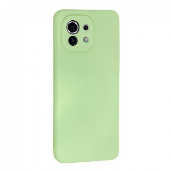 Bodycell Square Liquid Silicon Case Xiaomi Mi 11 Light Green