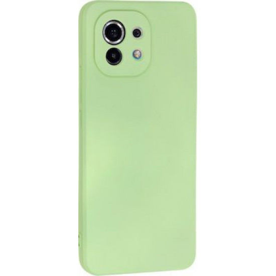 Bodycell Square Liquid Silicon Case Xiaomi Mi 11 Light Green