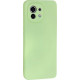 Bodycell Square Liquid Silicon Case Xiaomi Mi 11 Light Green