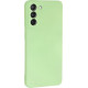 Bodycell Square Liquid Silicon Case Samsung S21 Light Green