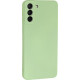 Bodycell Square Liquid Silicon Case Samsung S21 Plus Light Green