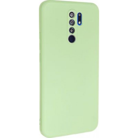 Bodycell Square Liquid Silicon Case Xiaomi Redmi 9/Poco M2 Light Green
