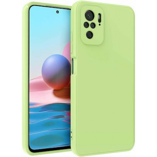 Bodycell Square Liquid Silicon Case Xiaomi Note 10/10s/Poco M5s Light Green