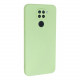 Bodycell Square Liquid Silicon Case Xiaomi Note 9 Light Green