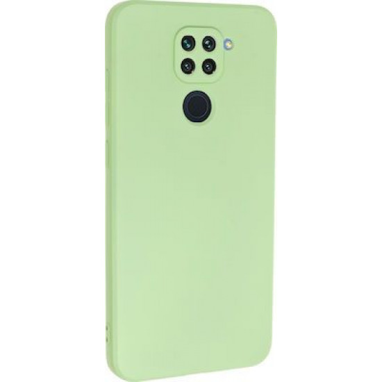 Bodycell Square Liquid Silicon Case Xiaomi Note 9 Light Green