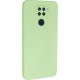 Bodycell Square Liquid Silicon Case Xiaomi Note 9 Light Green