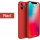 Bodycell Square Liquid Silicon Case iPhone 12 Pro  Red