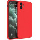 Bodycell Square Liquid Silicon Case iPhone 12  Red