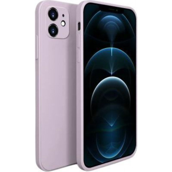 Bodycell Square Liquid Silicon Case iPhone 12 mini Light Violet