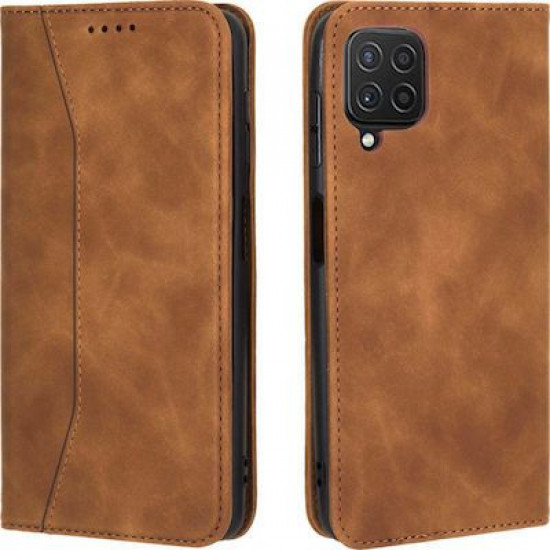 Bodycell Book Case Pu Leather Samsung A22 4G Brown