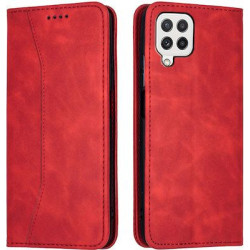 Bodycell Book Case Pu Leather Samsung A22 4G Red