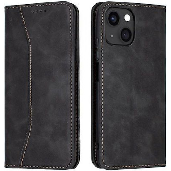 Bodycell Book Case Pu Leather iPhone 13  Black