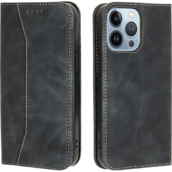 Bodycell Book Case Pu Leather iPhone 13 Pro Max Black
