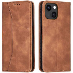 Bodycell Book Case Pu Leather iPhone 13  Brown