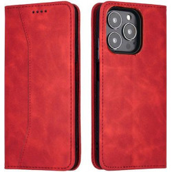 Bodycell Book Case Pu Leather iPhone 13 Pro  Red