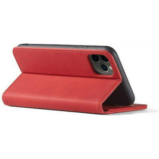 Bodycell Book Case Pu Leather iPhone 13 Pro Max Red