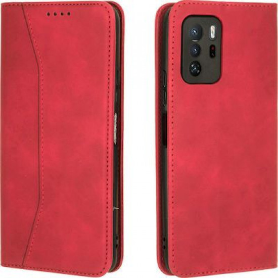 Bodycell Book Case Pu Leather Xiaomi Poco X3 GT Red