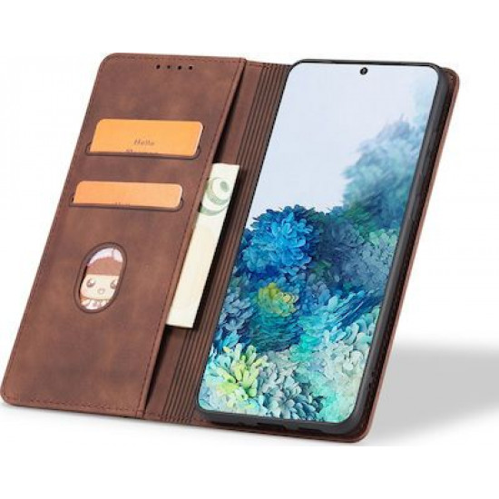 Bodycell Book Case Pu Leather iPhone 13 Pro Max Dark Brown