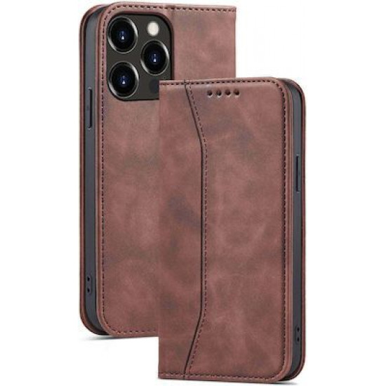 Bodycell Book Case Pu Leather iPhone 13 Pro Max Dark Brown