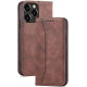 Bodycell Book Case Pu Leather iPhone 13 Pro Max Dark Brown