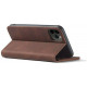 Bodycell Book Case Pu Leather iPhone 13 Pro Max Dark Brown