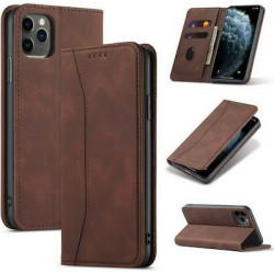 Bodycell Book Case Pu Leather iPhone 13 Pro Max Dark Brown
