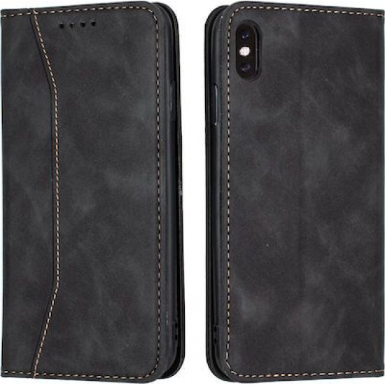 Bodycell Book Case Pu Leather iPhone X/XS Black