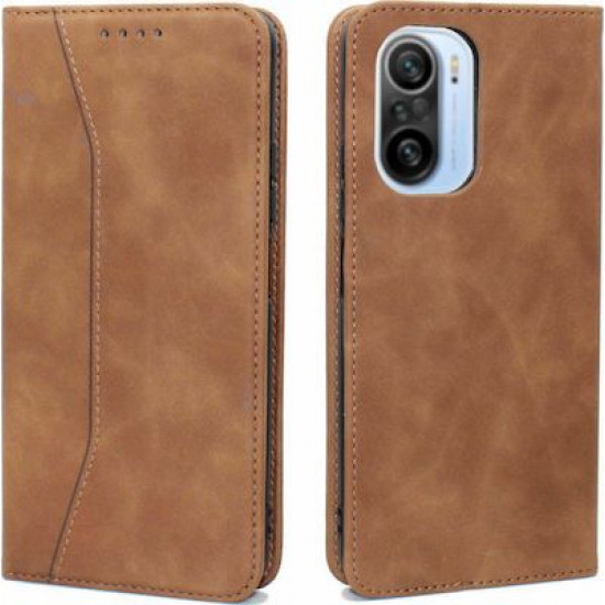 Bodycell Book Case Pu Leather Xiaomi Mi 11i Brown