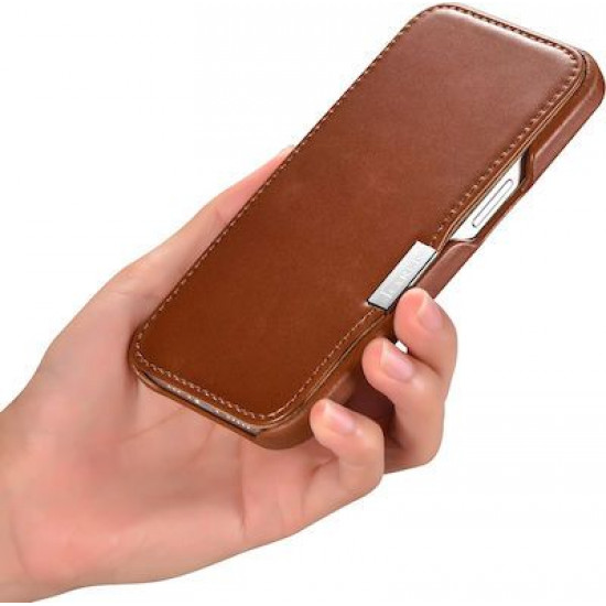 iCarer RIX 1305 iPhone 13 Mini Metal Clip Brown