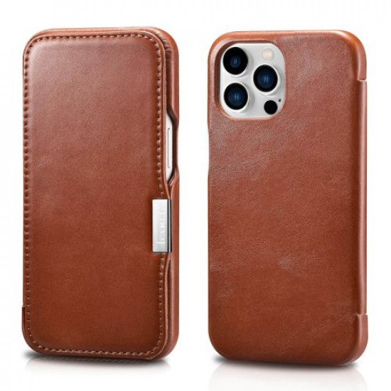 iCarer RIX 1307 iPhone 13 Pro Metal Clip Brown