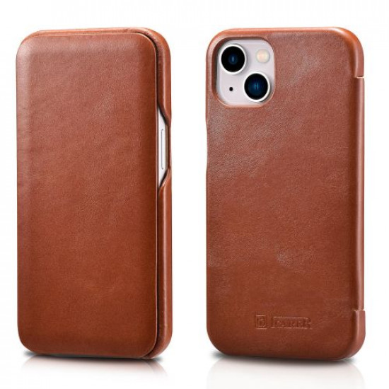 iCarer RIX 1302 iPhone 13 Curved Edge Brown
