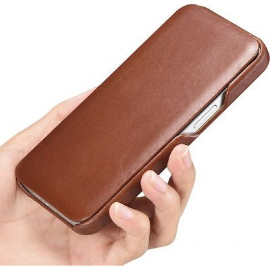 iCarer RIX 1302 iPhone 13 Curved Edge Brown