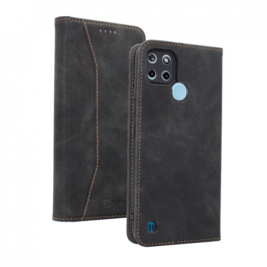 Bodycell Book Case Pu Leather Realme C21Y/C25Y Black