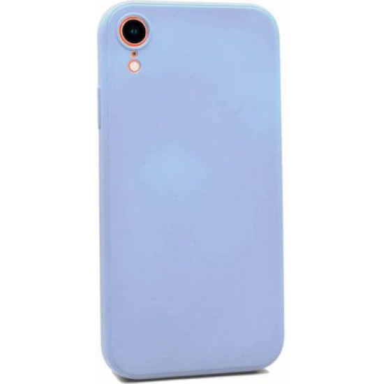 Bodycell Square Liquid Silicon Case iPhone XR Light Blue
