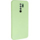 Bodycell Square Liquid Silicon Case Xiaomi Note 8 Pro Light Green