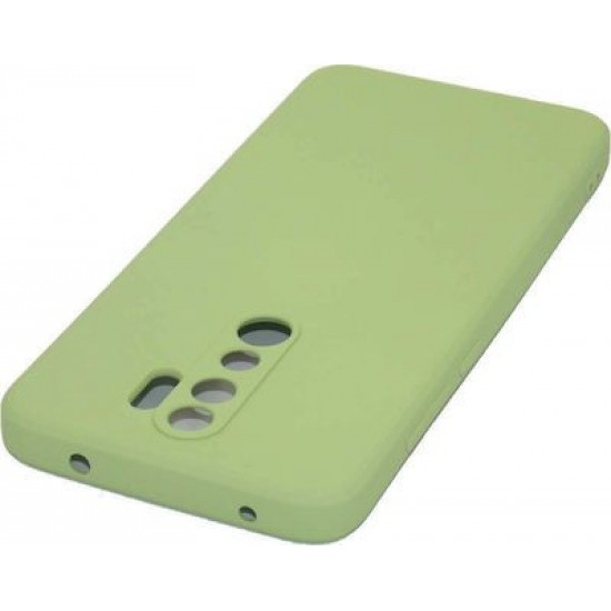 Bodycell Square Liquid Silicon Case Xiaomi Note 8 Pro Light Green