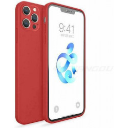 Bodycell Square Liquid Silicon Case iPhone 13 Pro  Red