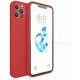 Bodycell Square Liquid Silicon Case iPhone 13 Pro  Red