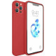Bodycell Square Liquid Silicon Case iPhone 13 Pro Max Red