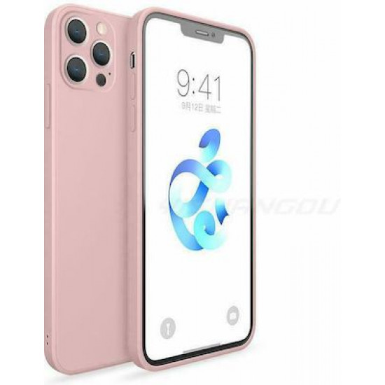 Bodycell Square Liquid Silicon Case iPhone 13 Pro  Pink