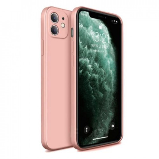 Bodycell Square Liquid Silicon Case iPhone 11  Pink